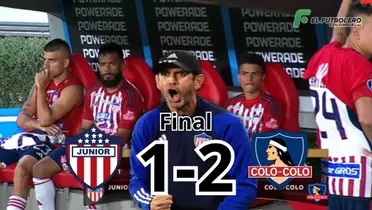 Junior vs Colo-Colo Foto: Diario del Sur, captura de ESPN y Escudoteca PN