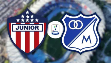 Junior vs Millonarios FC Foto: Junior, Escudoteca