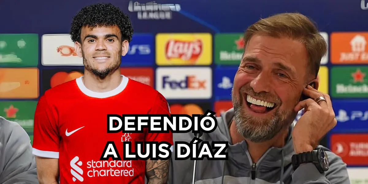 Jürgen Klopp se hartó y defendió a Luis Díaz en el Liverpool.