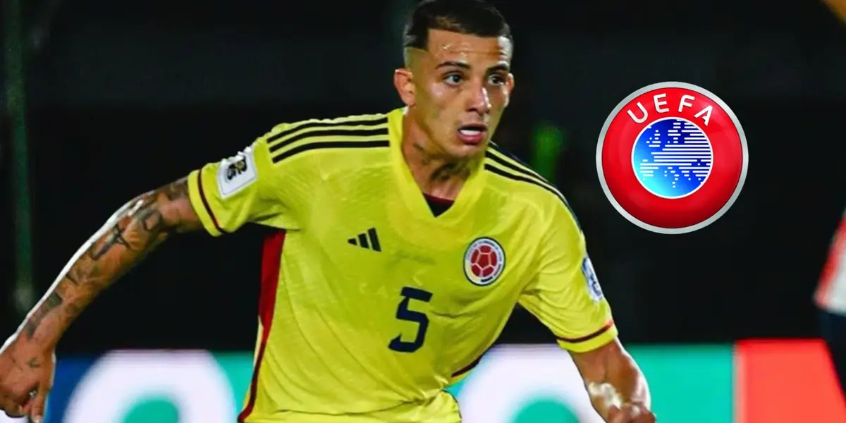 Kevin Castaño con la camiseta de la Selección Colombia.