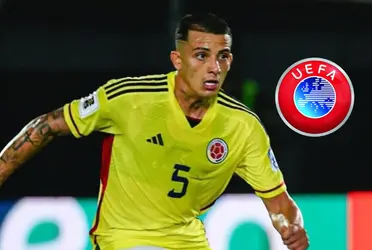 Kevin Castaño con la camiseta de la Selección Colombia.