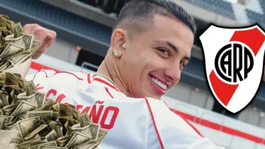 Kevin Castaño Foto: River Plate, Escudoteca y Pexels