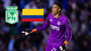 Kevin Mier jugando con el Cruz Azul de México