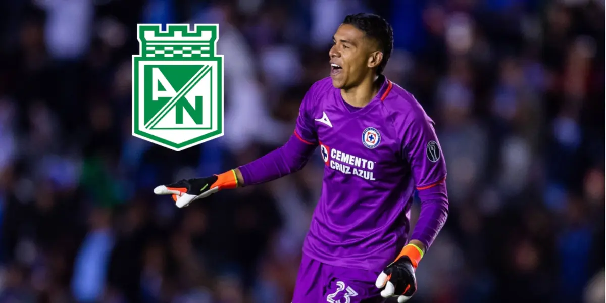 Kevin Mier jugando con el Cruz Azul de México