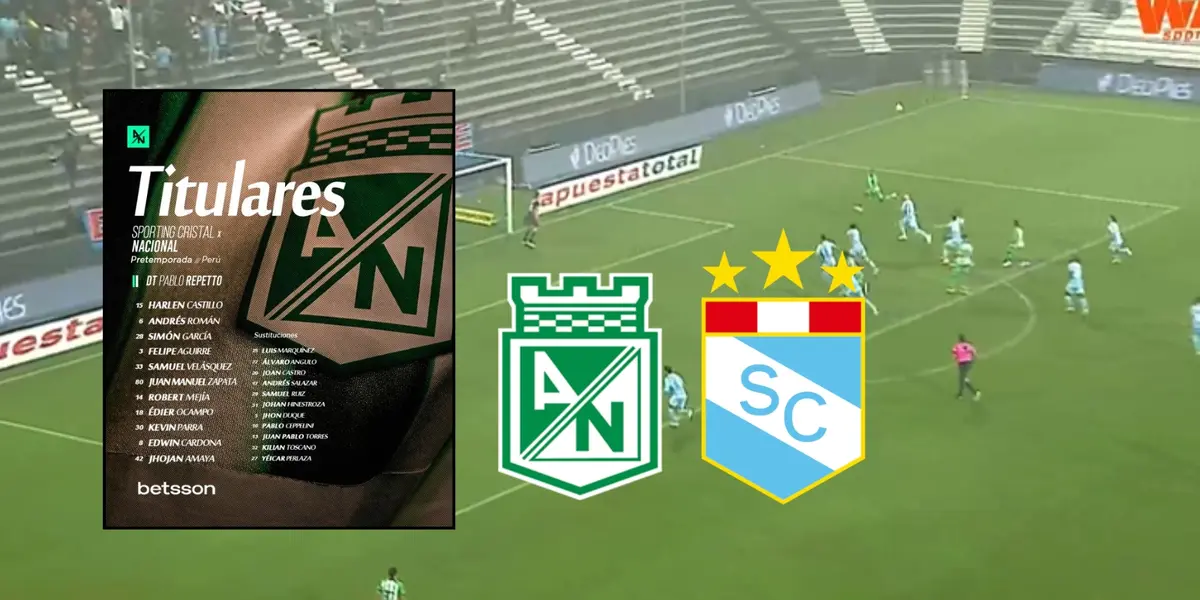 Kevin Parra marcó gol con Atlético Nacional frente a Sporting Cristal.
