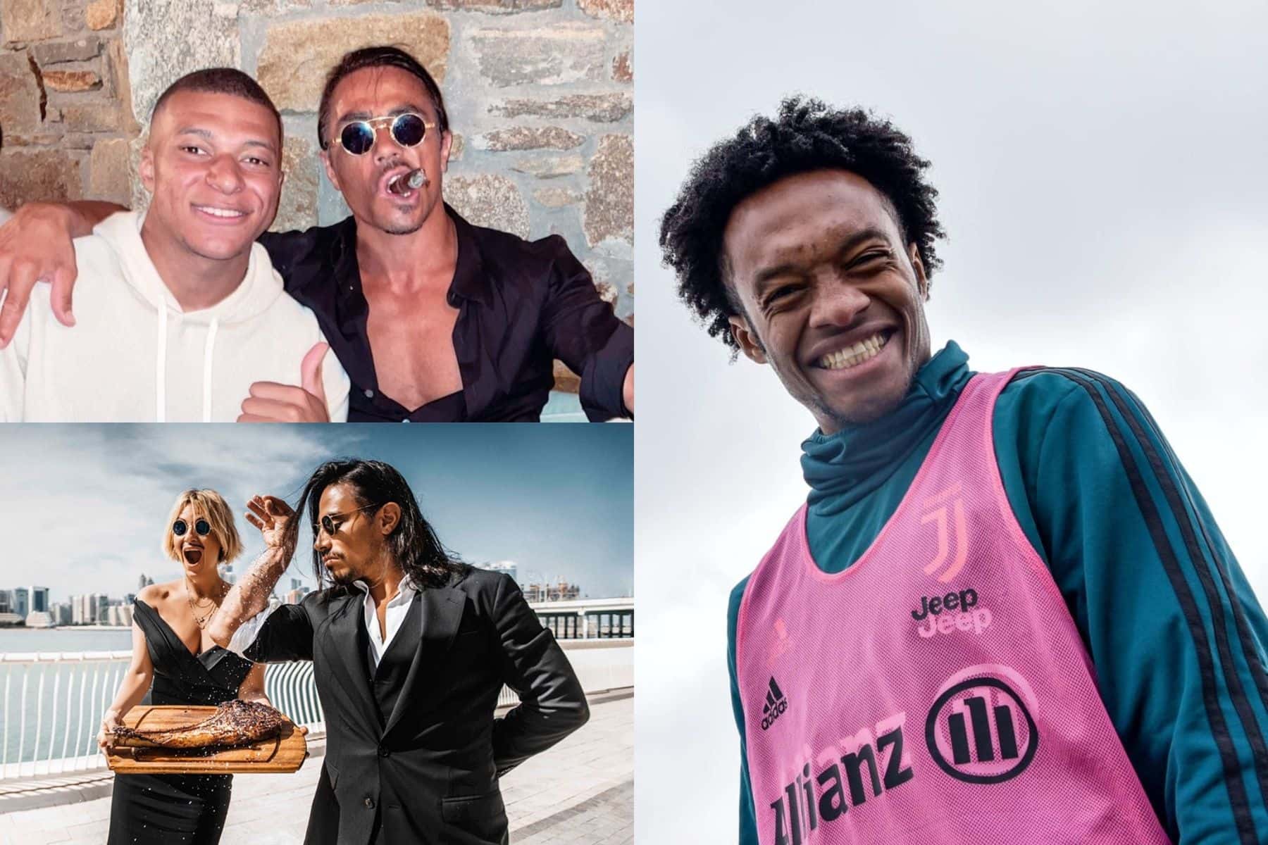 Kylian Mbappé adora gastar miles de dólares en los platos del cocinero turco Salt Bae, en cambio Juan Guillermo Cuadrado tiene otros gustos.