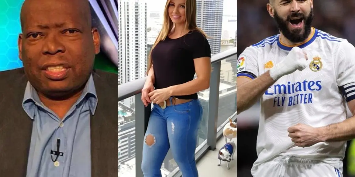 La actriz colombiana rechazó a Faustino Asprilla mientras Karim Benzema comparte con la que sería su novia
