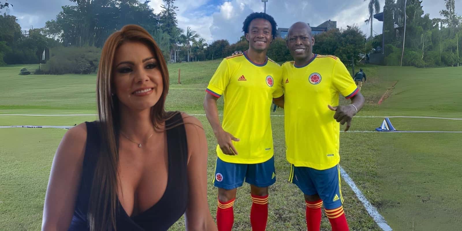 La actriz de cine de adultos pensó en El Tino (Fotos tomadas de los portales: Santa Marta al Día y Facebook Faustino "El Tino" Asprilla).