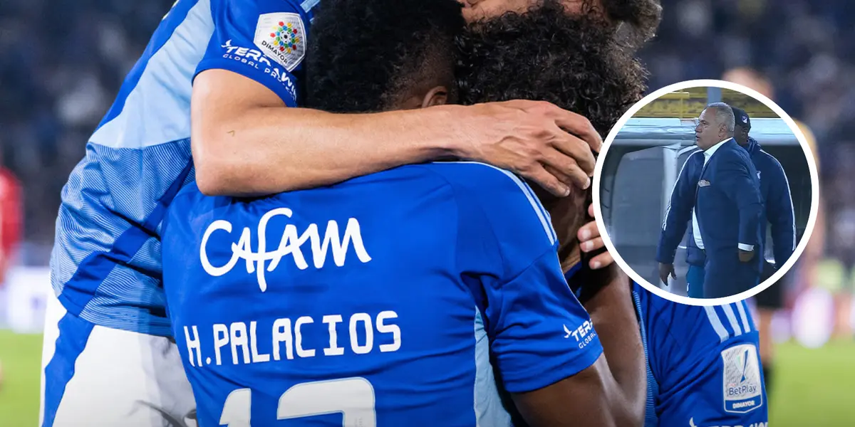 La agónica victoria de Millonarios ante América y el mensaje de Hernán Torres Foto: Captura de Win Sports y MFC