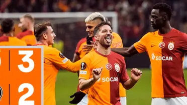 La calificación que recibió Davinson Sánchez por el Galatasaray (Foto tomada de redes Galatasaray)