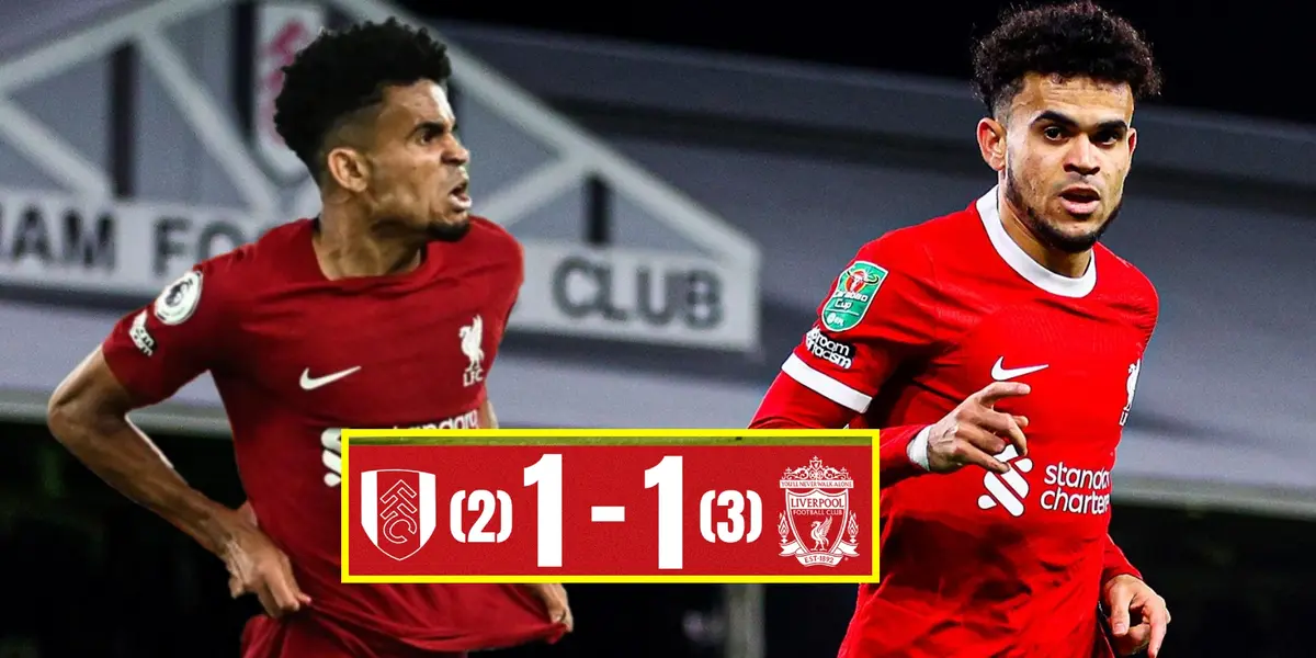 La calificación que recibió Luis Díaz por crack en Liverpool de Klopp vs Fulham