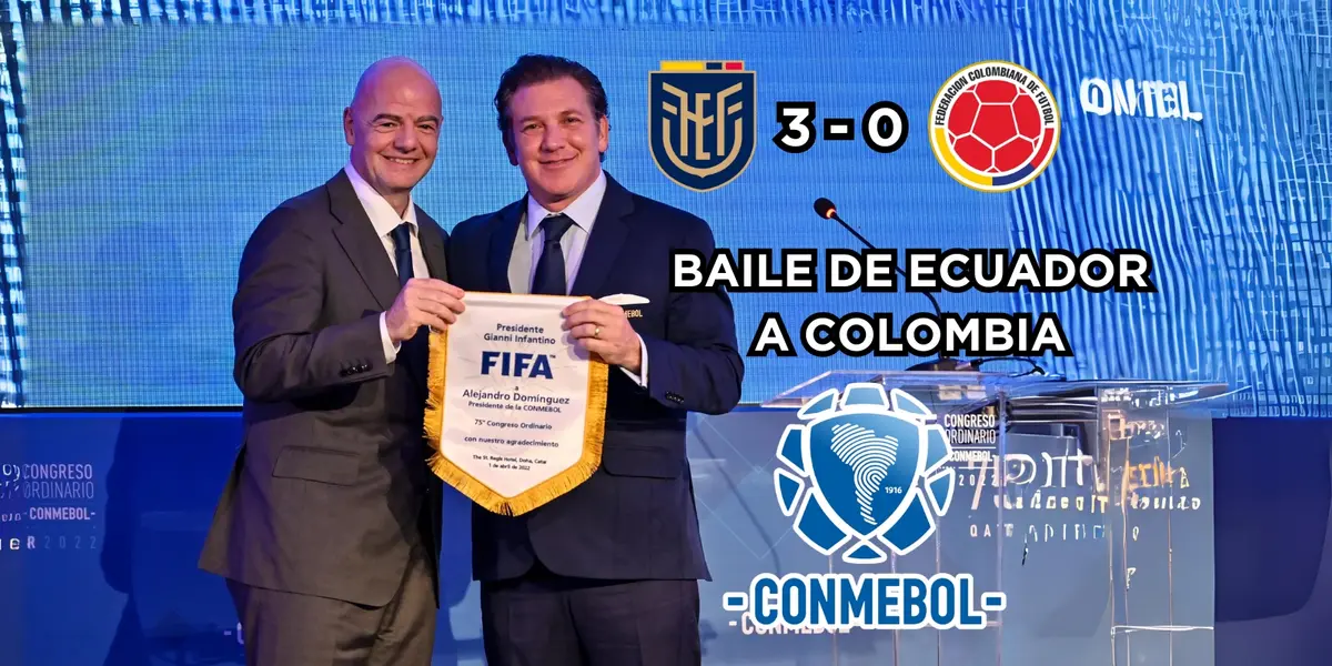 La CONMEBOL reaccionó al ver el baile que le dio Ecuador a Colombia.