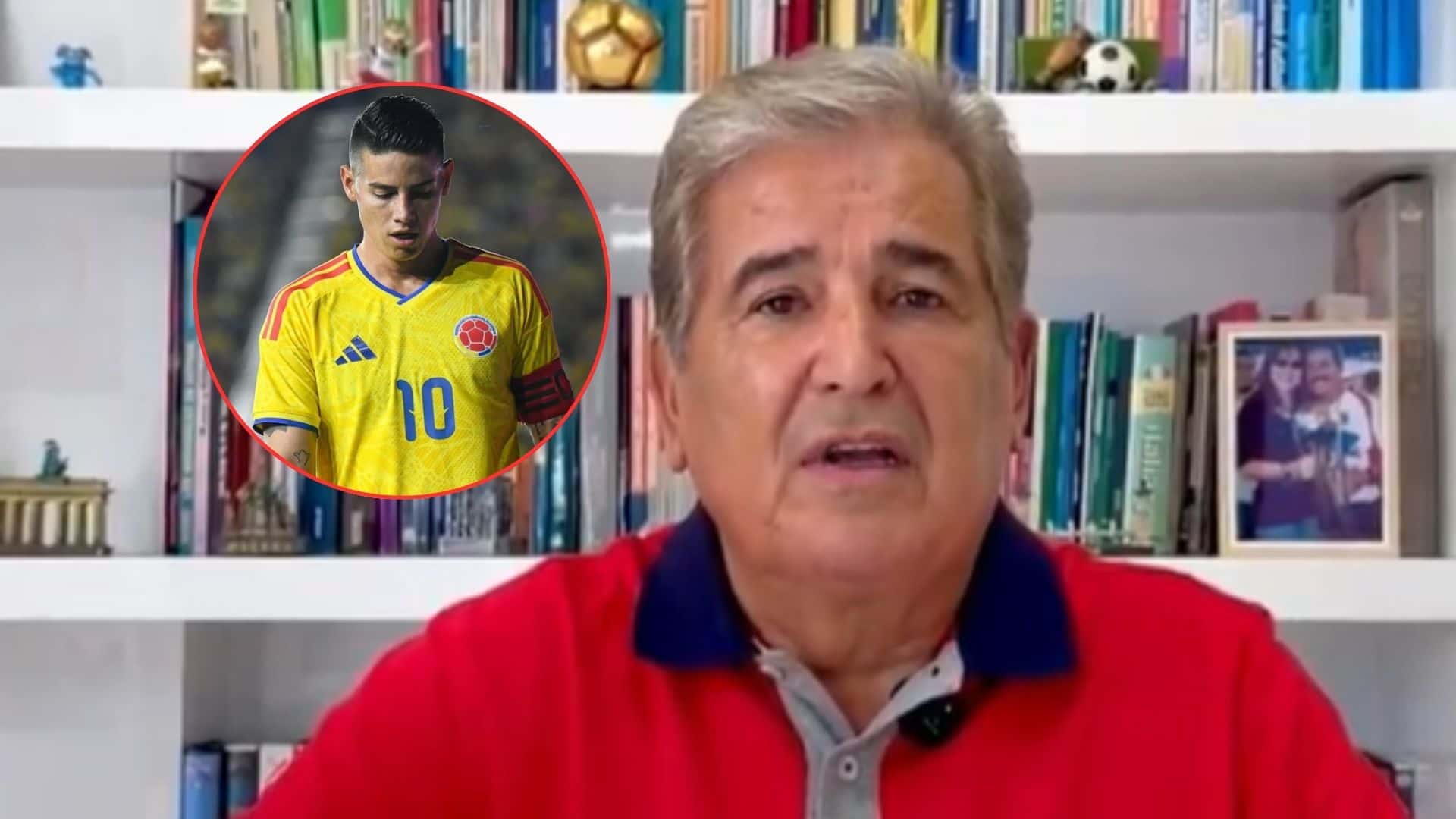La crítica de Pinto hacia James Rodríguez y su actual rendimiento con la Selección Colombia