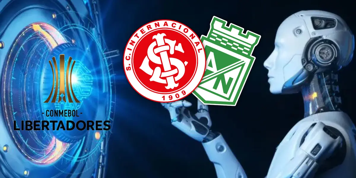 La decisión de la IA con Internacional vs Atlético Nacional en la Copa Libertadores Foto. Escudoteca y SCI Web