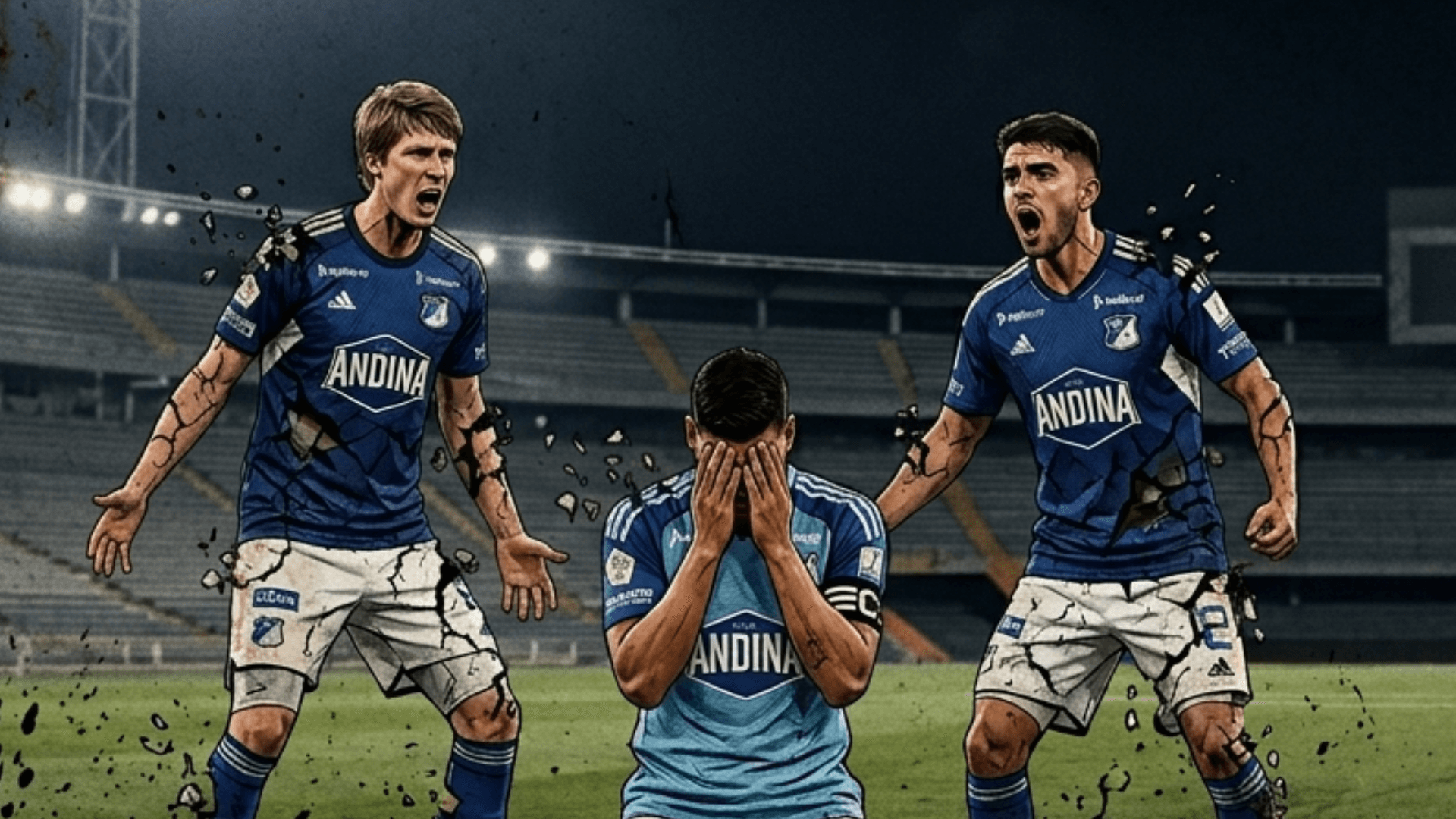 la desastrosa defensa de Millonarios, se caen a pedazos