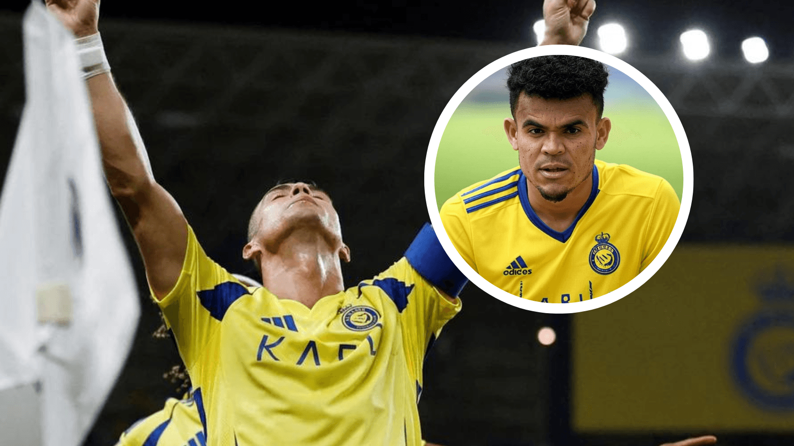 La diferencia posible de salarios entre Cristiano y Luis Díaz Foto: Al Nassr y Grox