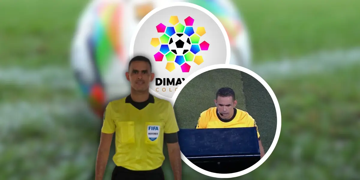La DIMAYOR ya decidió qué hacer con Ortega tras sus fallos en el clásico bogotano Foto: Dimayor y Captura de Win Sports