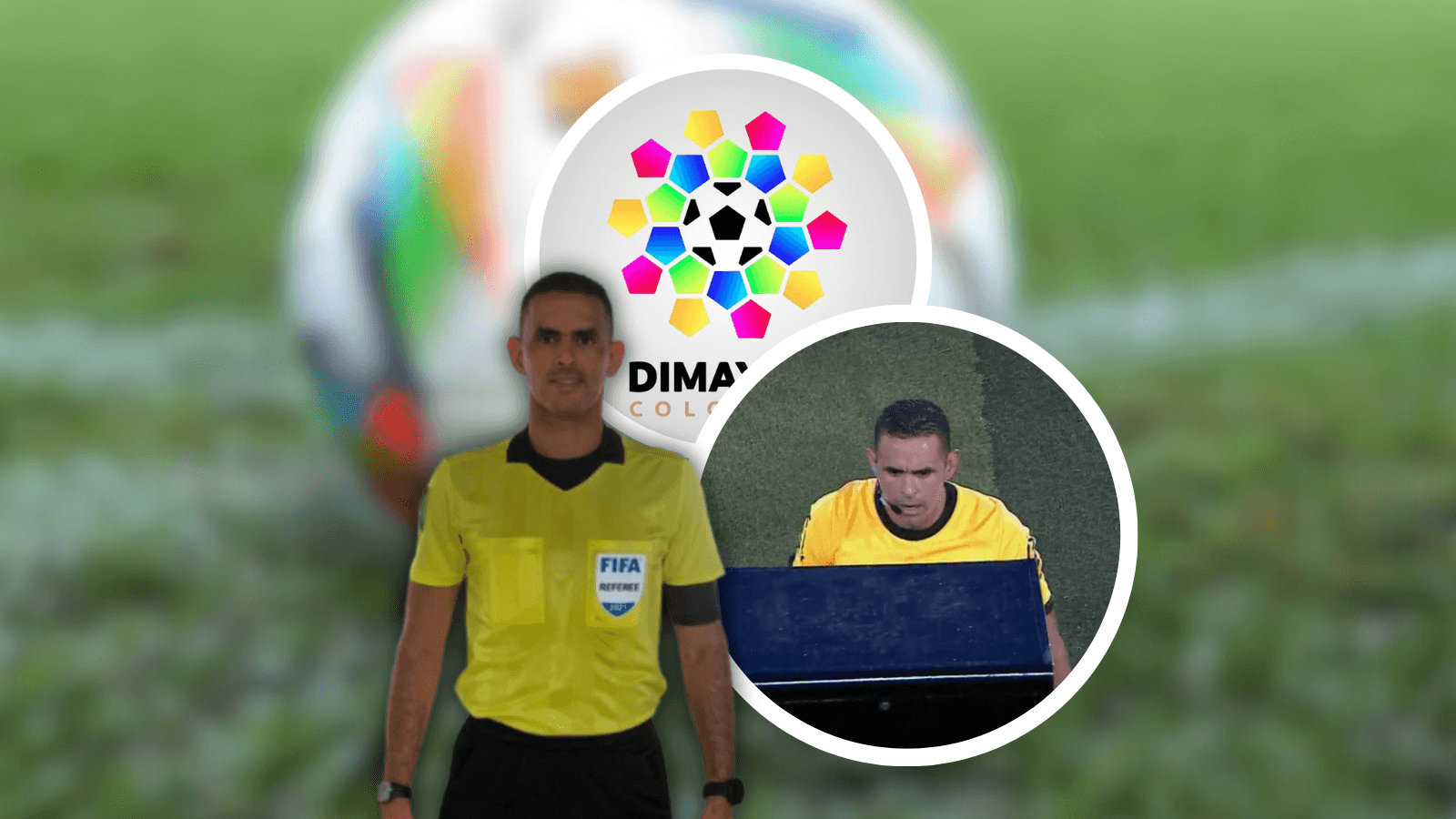 La DIMAYOR ya decidió qué hacer con Ortega tras sus fallos en el clásico bogotano Foto: Dimayor y Captura de Win Sports