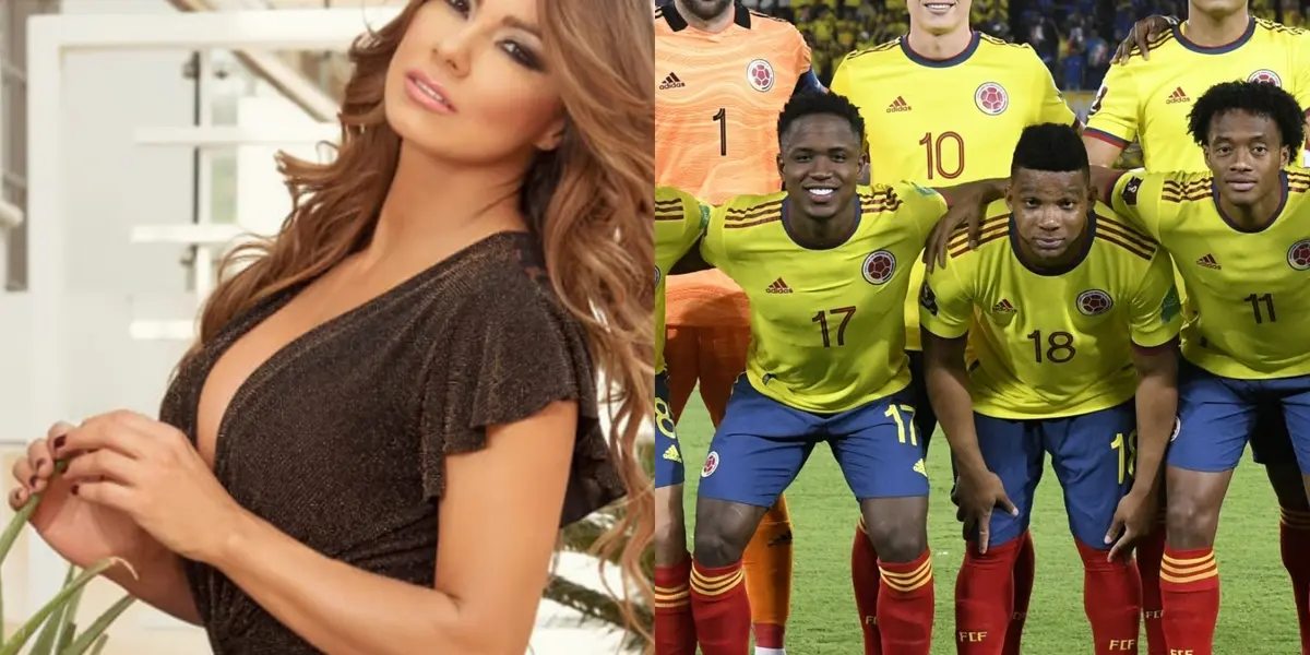 La famosa actriz discrepa un poco del fútbol pero hubo un miembro de la Selección Colombia que si le pareció interesante.