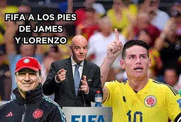 La FIFA con un importante mensaje sobre James y Lorenzo en Colombia.