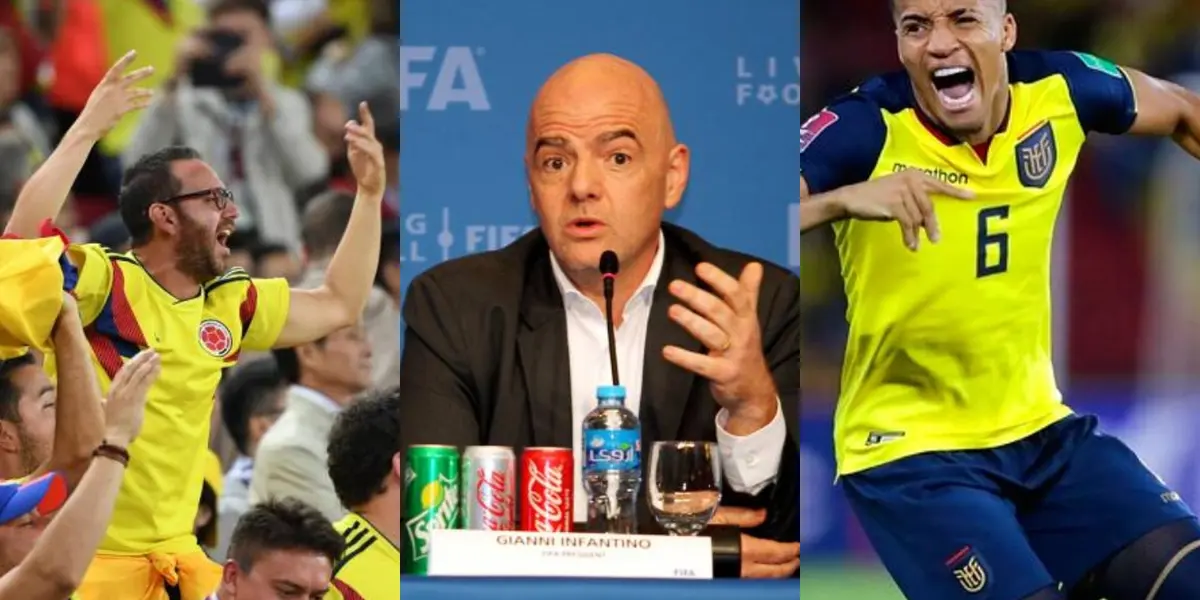 La FIFA se pronunció con respecto al caso de Ecuador y los hinchas de la Selección Colombia dieron a conocer su opinión. 