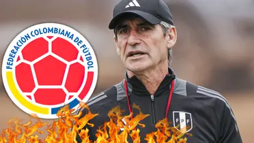 La frase del técnico peruano encendió la previa del choque con Colombia. Foto: Escudoteca y FPF