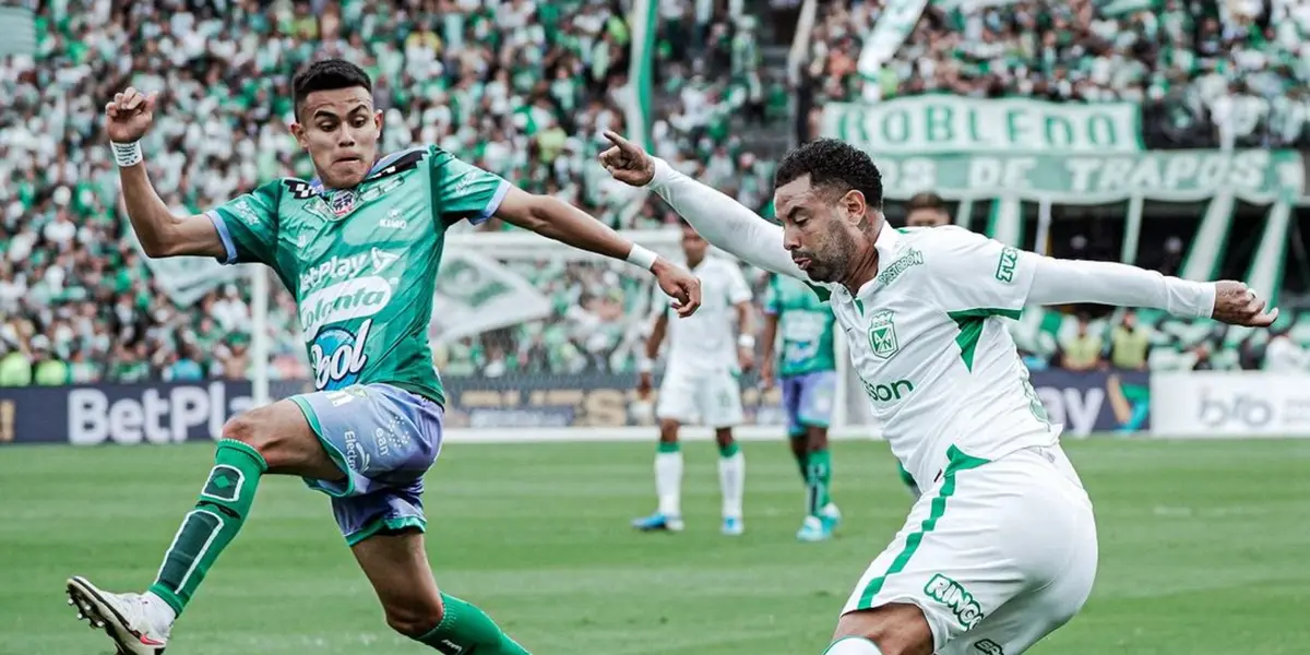 La hinchada de Nacional deslumbra a Juárez en el Campín. Foto: Instagram