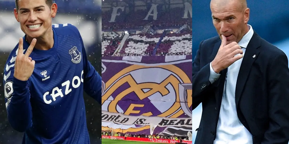 La hinchada del Real Madrid se fue contra Zinedine Zidane luego de que James Rodríguez demostrará esto a los hinchas, aseguran que nunca debió dejarlo ir del club merengue