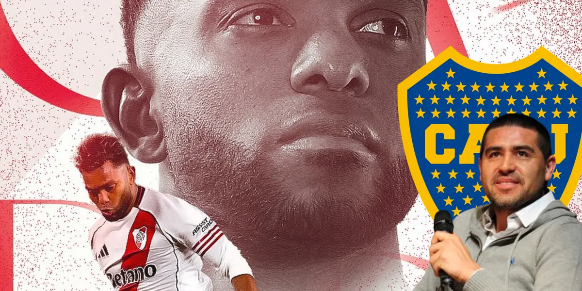 La indirecta de Miguel Ángel Borja a Boca Juniors tras su paso por River Plate Foto: CARP, Boca y Escudoteca