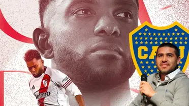 La indirecta de Miguel Ángel Borja a Boca Juniors tras su paso por River Plate Foto: CARP, Boca y Escudoteca