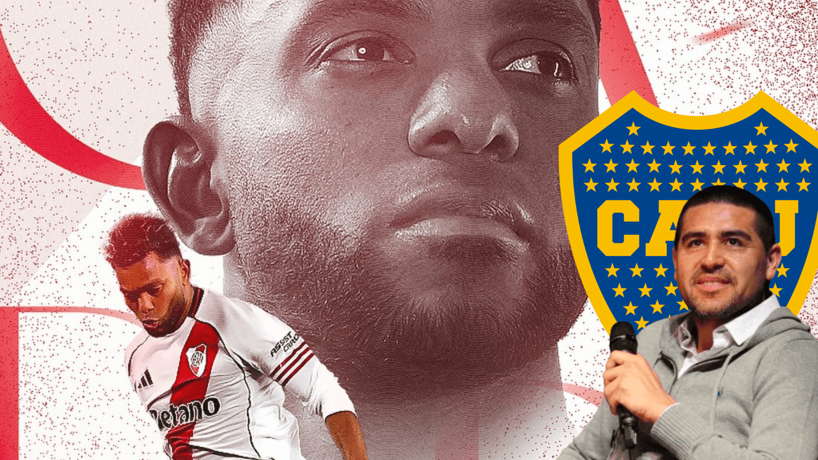 La indirecta de Miguel Ángel Borja a Boca Juniors tras su paso por River Plate Foto: CARP, Boca y Escudoteca