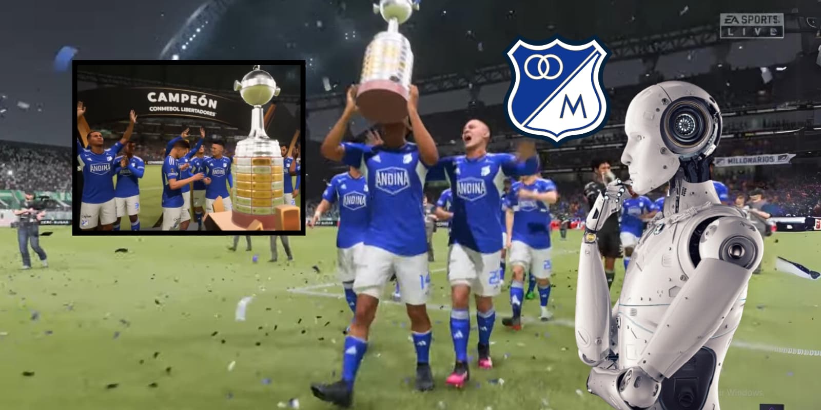 La Inteligencia Artificial proyectó el futuro de Millonarios FC en la Copa Libertadores de América