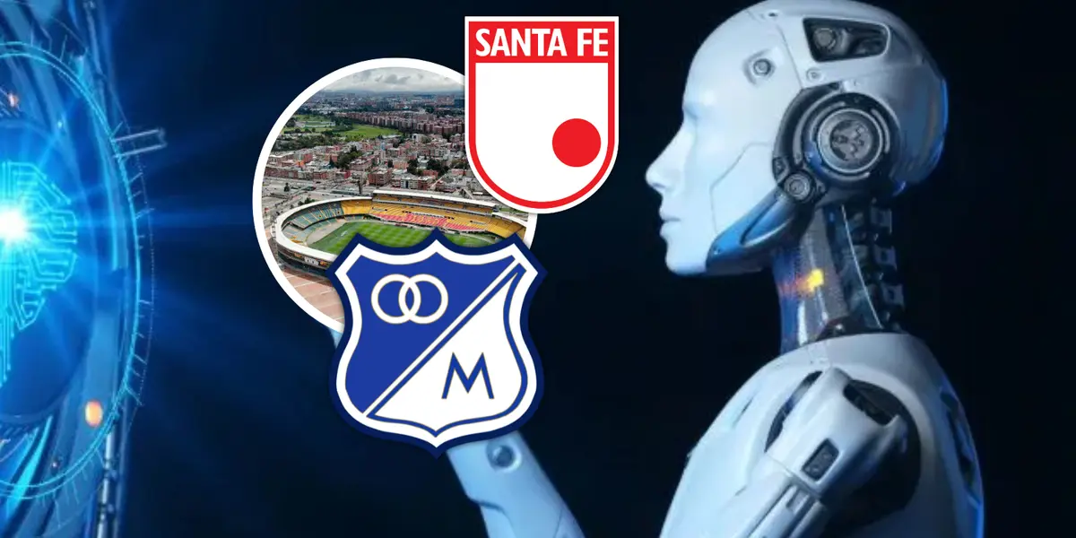 La Inteligencia Artificial se la juega con el ganador de Santa Fe y Millonarios Foto: SCI Web y Escudoteca