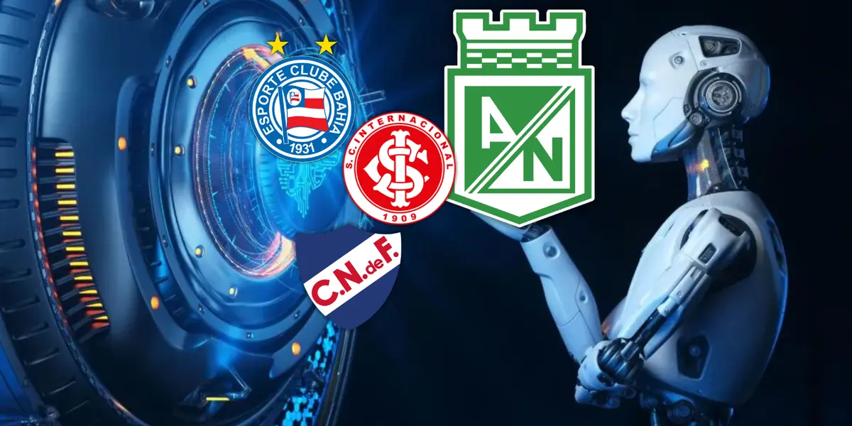 La Inteligencia Artificial se la juega en el grupo de Atlético Nacional Foto: Escudoteca y SCI Web