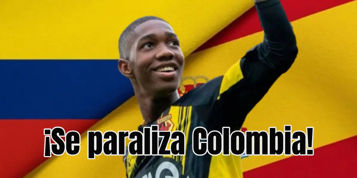 La joya del fútbol colombiano tiene pretendiente. Foto de fondo tomada de Esconexión y de Yaser de El Colombiano.