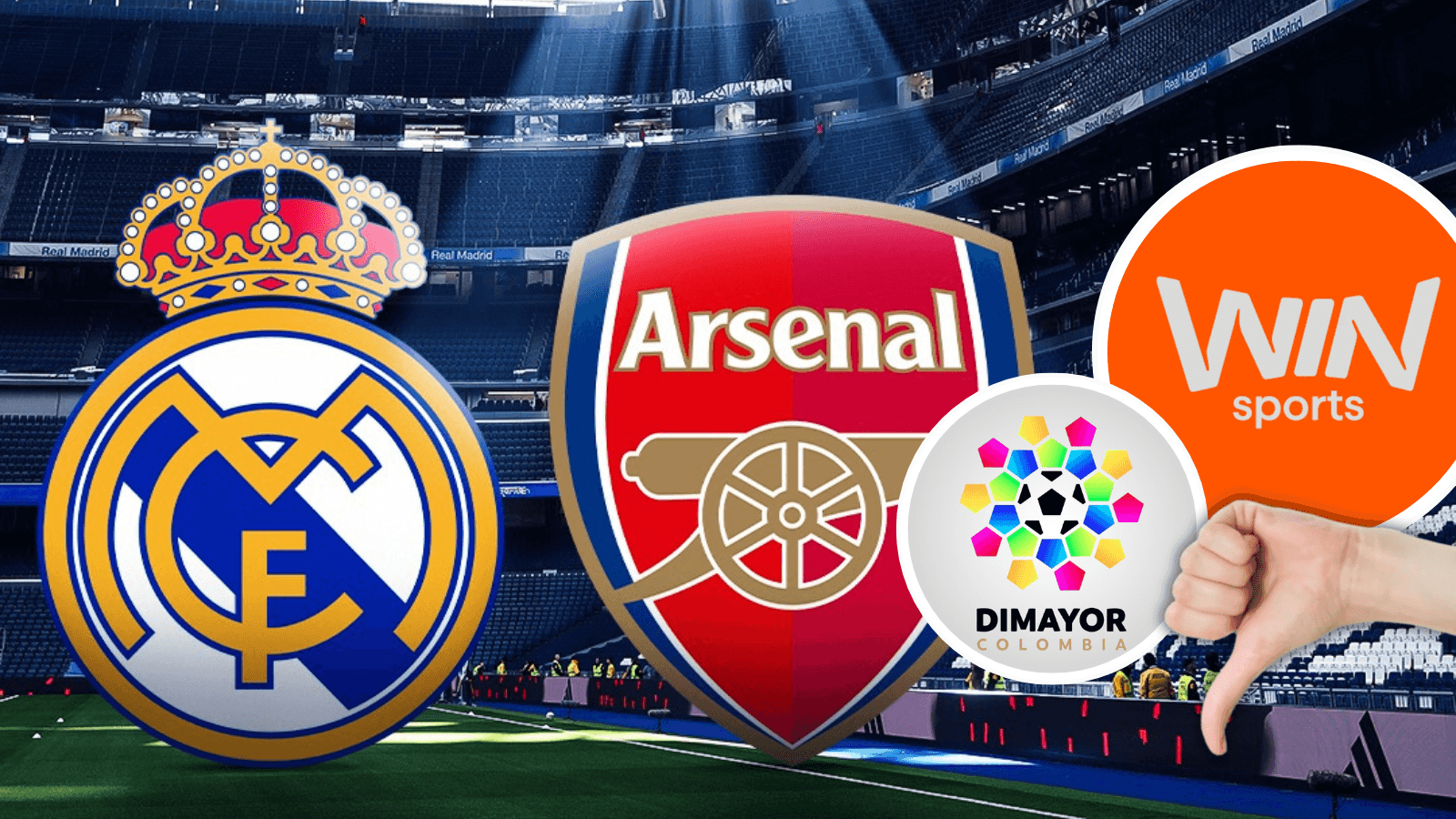 La jugada de Win que sorprende a todos en plena Champions League Foto: Dimayor, UCL y Win Sports