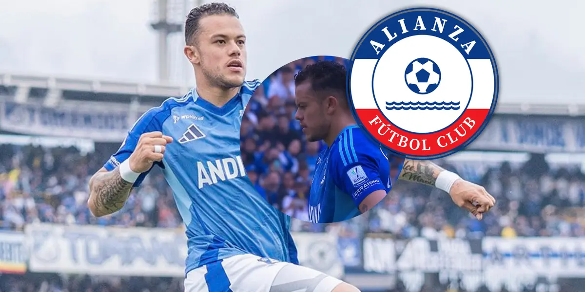 La mala suerte de Leonardo Castro esta tarde en El Campín Foto: MFC, Escudoteca y captura de Win Sports