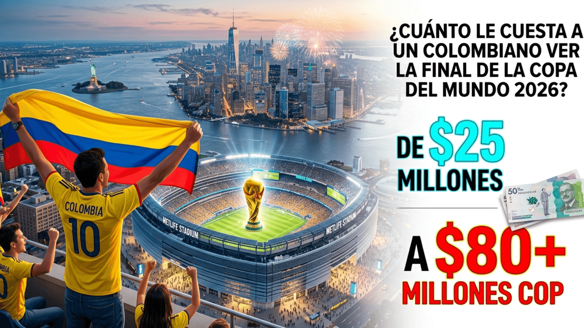 La millonada que pagaría un colombiano por ir a la final del Mundial