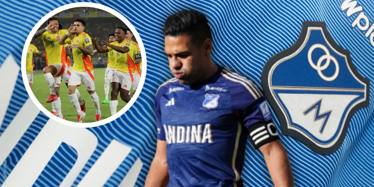 ¿La peor decisión? El jugador de la Selección Colombia que lamentó la llegada de Falcao a Millonarios. Foto: FCF, Selección Colombia y MFC