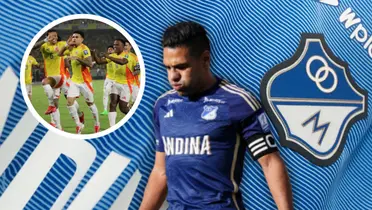 ¿La peor decisión? El jugador de la Selección Colombia que lamentó la llegada de Falcao a Millonarios. Foto: FCF, Selección Colombia y MFC