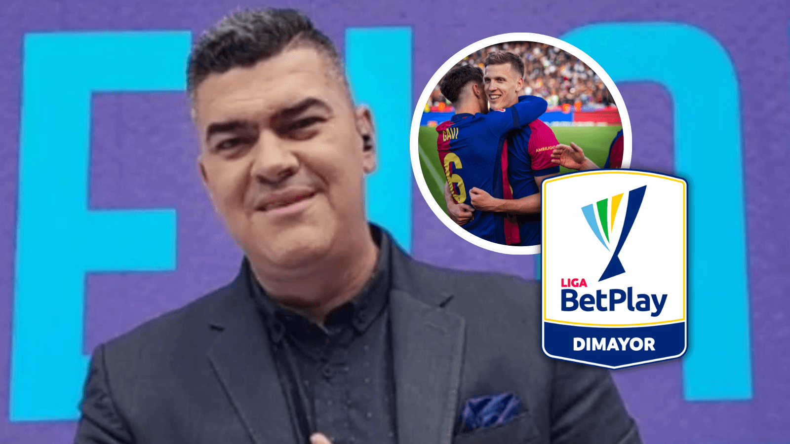 La picante crítica de Eduardo Luis al FPC por un factor especial Foto: Captura de Win Sports, Escudotexa y FC Barcelona