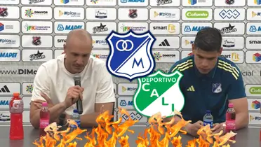 La picante promesa de David González de cara el próximo juego vs. Depotivo Cali Foto: Pexels, Escudoteca y Captura de DIMAYOR