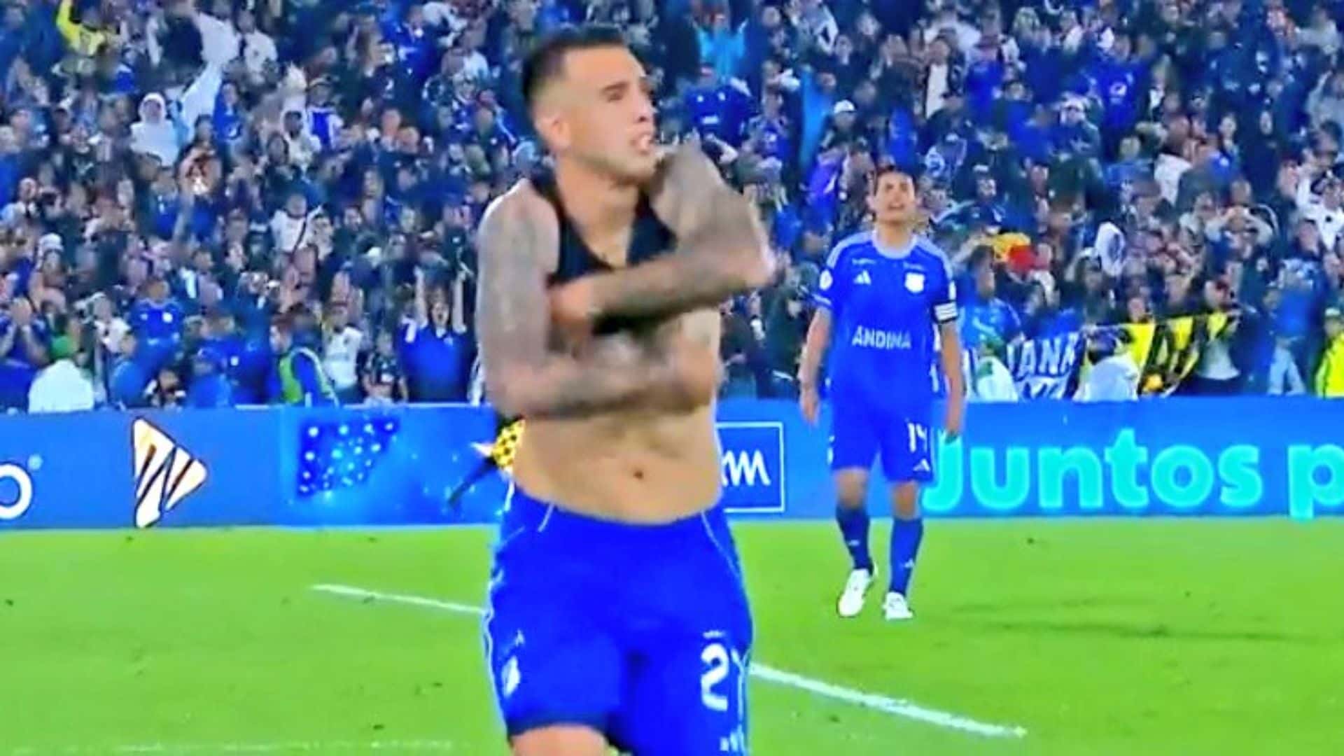 La posible sanción que le caería a Rodrigo Contreras por su celebración - Captura de pantalla