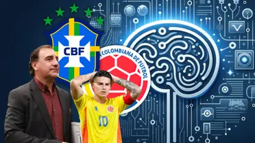 La predicción de la IA sobre el Brasil vs Colombia Foto: SCI Web, FCF y Escudoteca