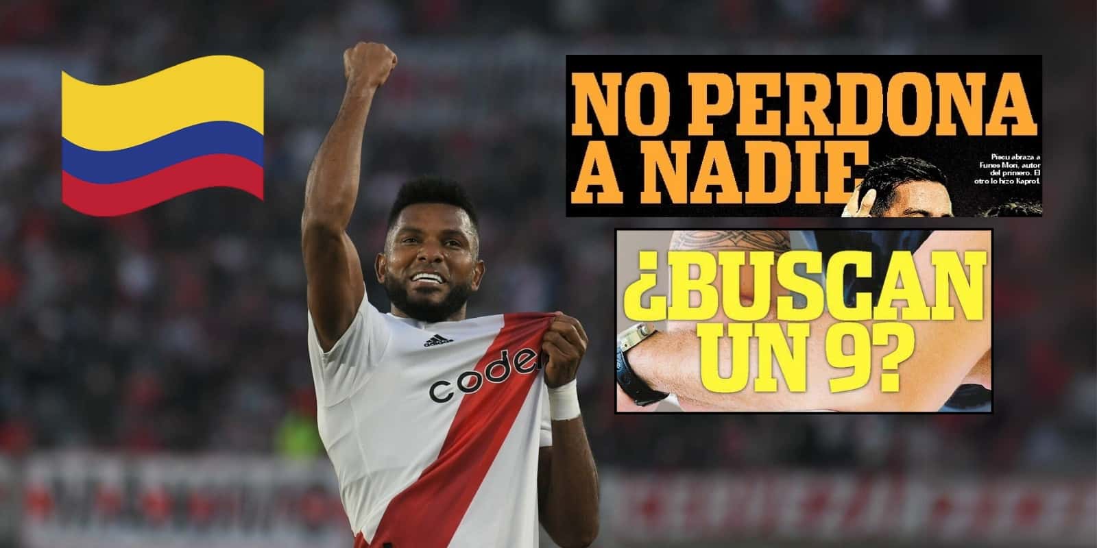 La prensa de Argentina no para de elogiar a Borja. Foto de Borja tomada de El Heraldo y tapas Diario Olé.