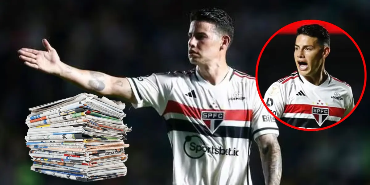 La prensa de Brasil reveló el verdadero motivo de James para dejar al Sao Paulo (Foto tomada Caracol Radio y Antena 2)