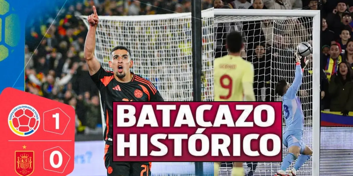 La prensa de España reaccionó tras la victoria de Colombia. Foto tomada de Sport y FCF Twitter.