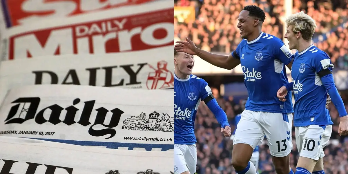 La prensa de Inglaterra destacó el golazo de Yerry Mina tras volver a jugar con el Everton.