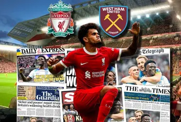 La prensa de Inglaterra reaccionó a lo que hizo Luis Díaz contra el West Ham.
