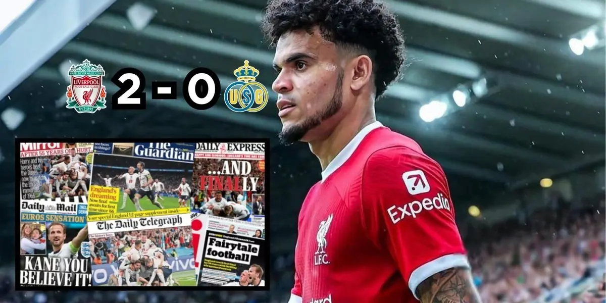 La prensa de Inglaterra valoró lo que hizo Luis Díaz en la Europa League 2024.